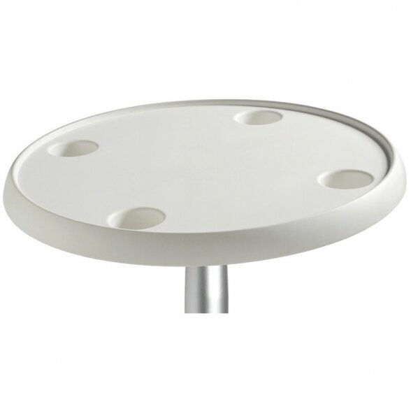 Round white table 610 mm
