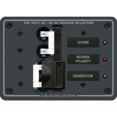Blue Sea Panel 230 V AC Toggle Source Selector 16A