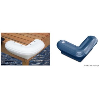 Corner marina fender white, 330 mm