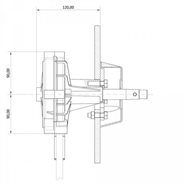Mechaninė vairavimo kolonėlė „MaviMare“ G.12 iki 300 AG 1