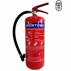 Powder fire extinguisher, 6 kg