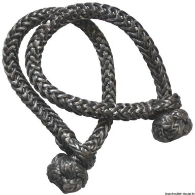 Minkšta kilpa Dyneema juoda - 9mm 08.310.09