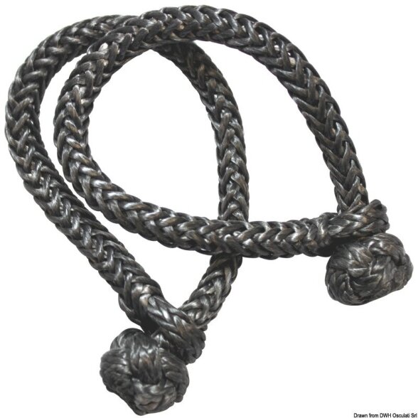 Minkšta kilpa Dyneema juoda - 9mm 08.310.09 Minkšta kilpa Dyneema juoda - 9mm 08.310.09