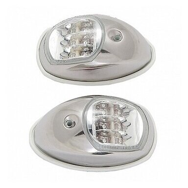Navigation ligths with chrome plastic body