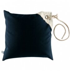 Windproof cushions with waterproof stuffing, navy blue, 2 pcs
