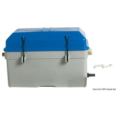 Blue waterproof battery box Blue waterproof battery box