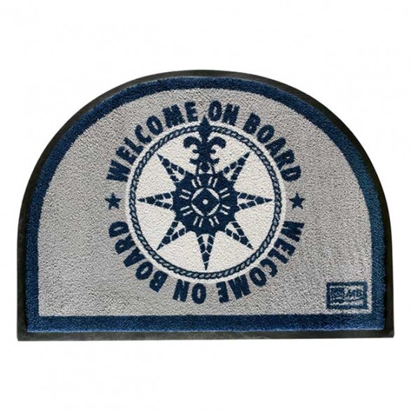 Non-slip mat Welcome on board, blue