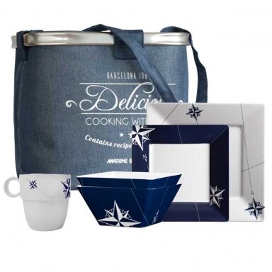 Melamine tableware pack square NORTHWIND for 6 people Melamine tableware pack square NORTHWIND for 6 people