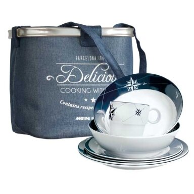 Melamine tableware pack NORTHWIND for 6 people Melamine tableware pack NORTHWIND for 6 people