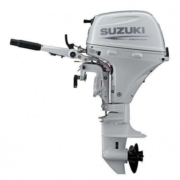 Pakabinamas variklis "Suzuki" DF15 AS, baltas