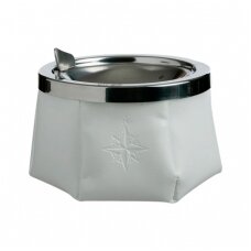 Ashtray with lid windproof, white