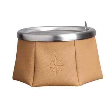 Ashtray with lid windproof, brown