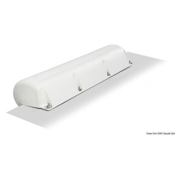 PVC fenderis / krancas krantinei baltas, 89 mm