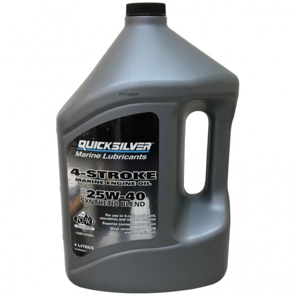 Quicksilver 25W-40 synthetic oil, 4 l