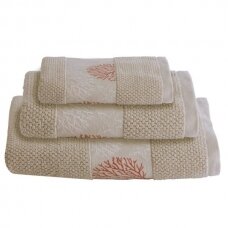 Towels set IBIZA, beige 3 pcs.