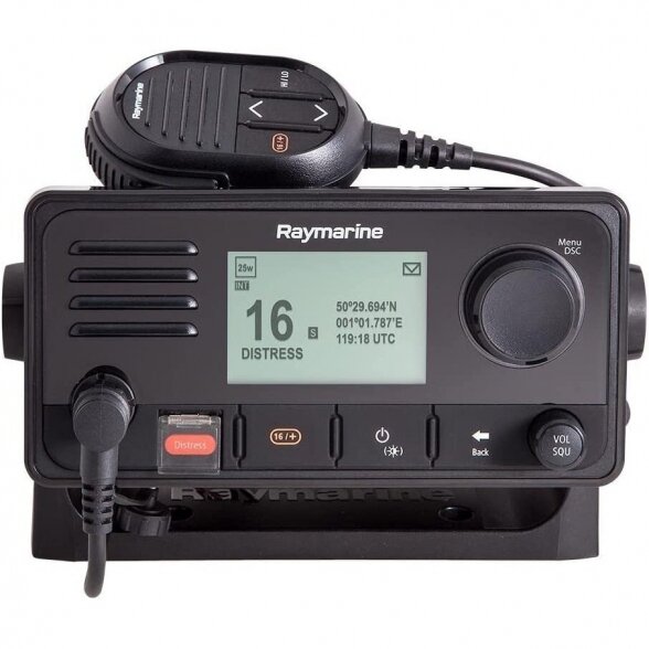 Raymarine Ray73 VHF dviejų stotelių racija su AIS, GPS ir garsiakalbio išvestimi