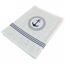Santorini upper sheet + pillowcase, double, white