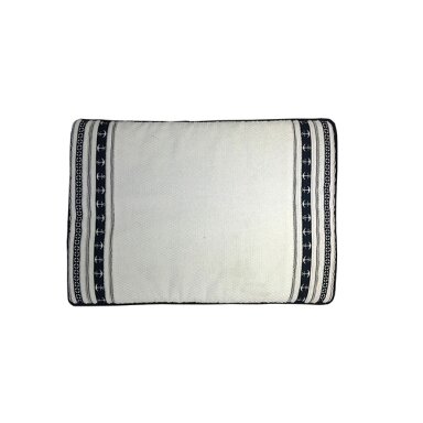 Santorini anchors non-slip bath mat, white