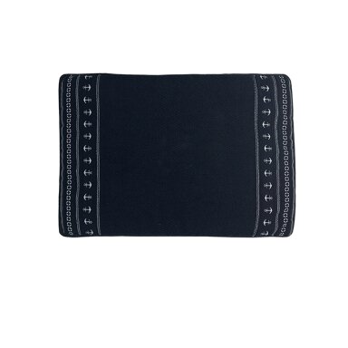 Santorini anchors non-slip bath mat, blue navy