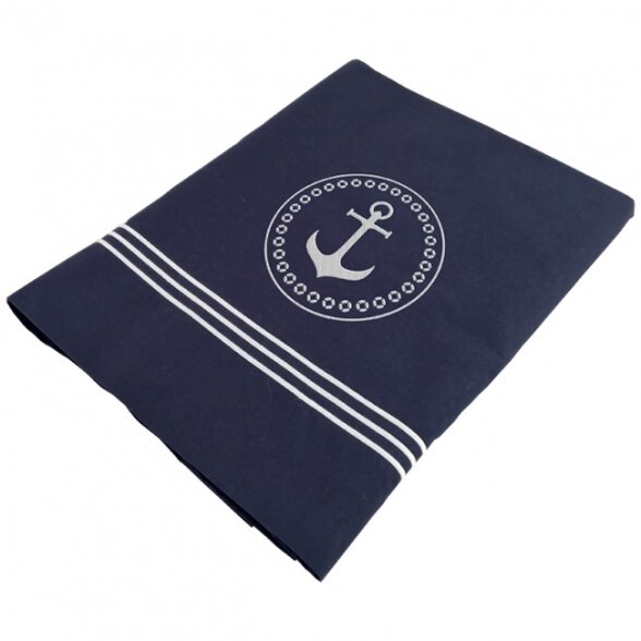 Santorini pagalvės ir antklodės užtiesalų rinkinys, mėlyna