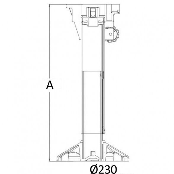 Sėdynės koja "Waverider" 340-450 mm 2