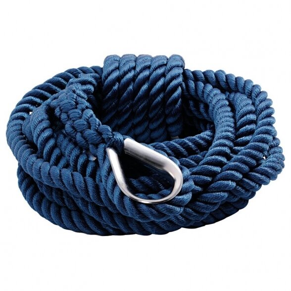 Švartavimosi virvė 14 mm x 8 m, mėlyna 1