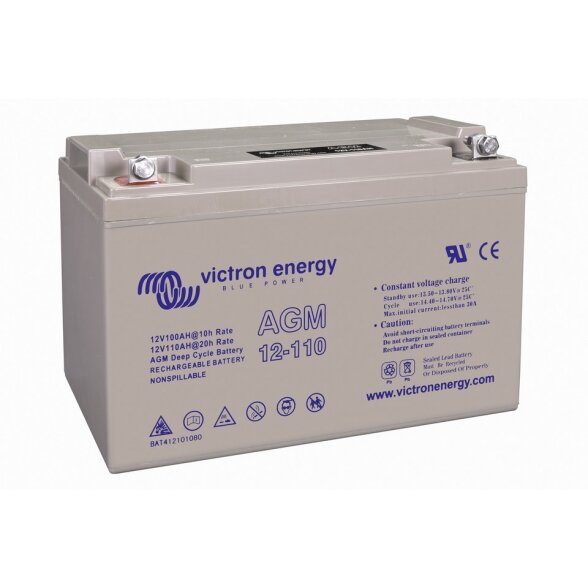„Victron Energy“ AGM Deep Cycle Battery  12V/110