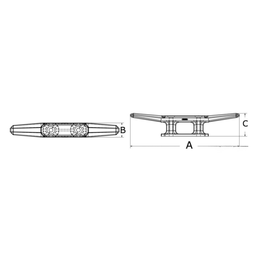 Belaying cleat, 110 mm 1