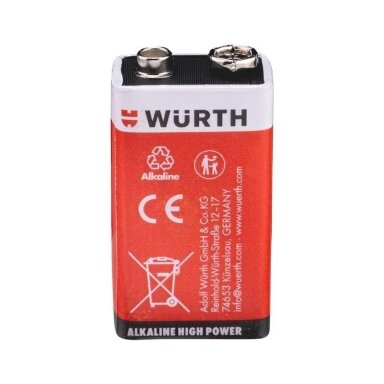Würth 9V Alkaline Battery