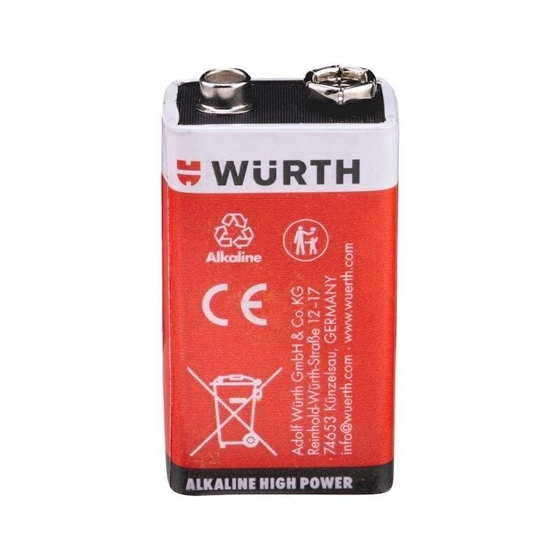 Würth 9V Alkaline Battery